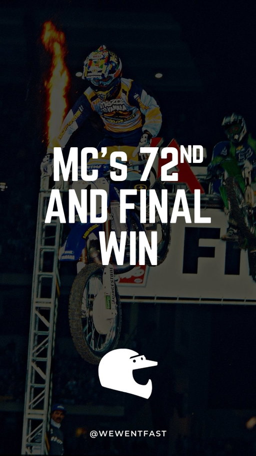 25 years ago… 🤯. The final 3+ laps of the Anaheim 2 Supercross when Jeremy McGrath and Ricky Carmichael battled all the way to the checkered flag. 

It was MC’s 72nd and final win. 

Follow @wewentfast 

👑 @jeremymcgrath 

#wewentfast