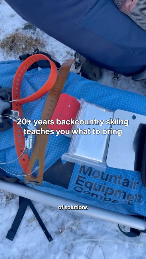 After 50+ years on skis and 20+ in the backcountry, #MECstaffer Pierre has learned one thing: things don’t always go to plan. This is his go-to bag of tricks filled with simple repair tools and problem-solvers that can save the day when gear fails far from the trailhead.