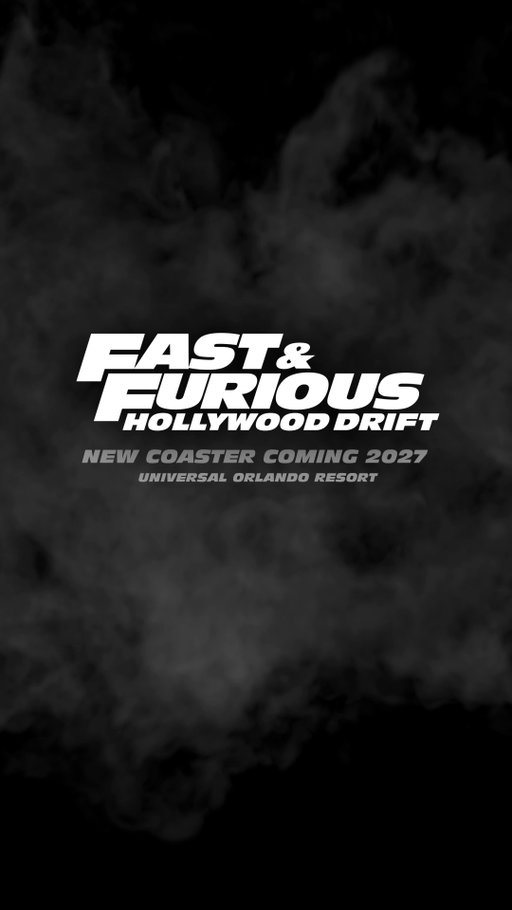 Get ready for high-speed, high-octane thrills on the new Fast & Furious: Hollywood Drift coaster, coming 2027 to Universal Orlando Resort.