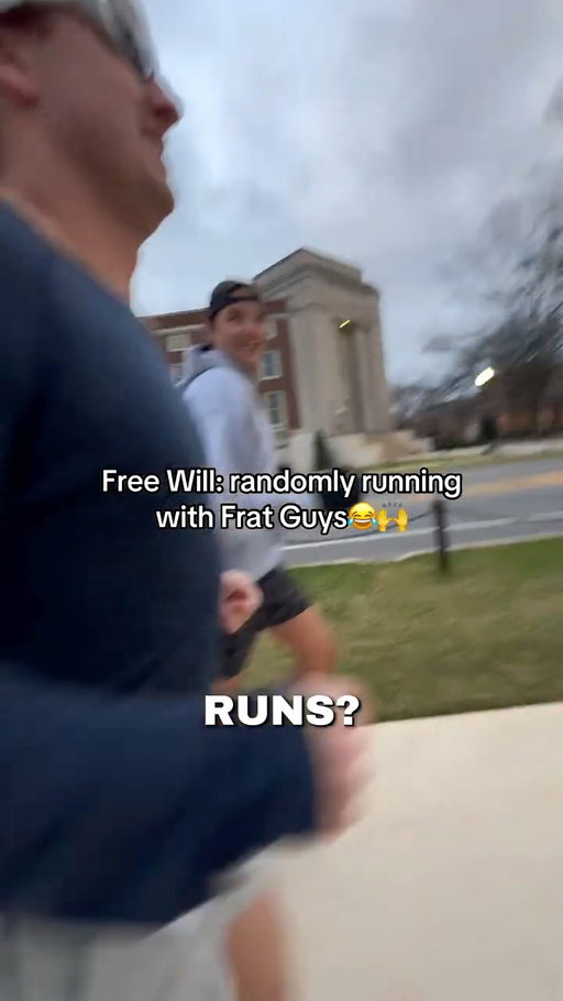 Fun fact I was on the phone with my Mom 5 seconds before this—then I hung up and was like, “One sec mom I have a video idea” that’s usually how it happens lmaoo 😂💕✨ #freewill #haha #lmao #frat #college