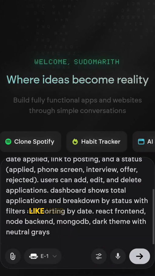 Comment "Emergent" if you want project ideas and study prompts. Commissioned by @emergentlabs ❤️

2026 SWE & PM internships opened this month, and Emergent can help you generate apps you can study and talk about with interviewers.

Emergent.sh is an amazing tool that can generate entire apps with just a few prompts. They just raised a Series B and are growing rapidly, so if you don't have enough projects yet or need help getting started, try out an Emergent.sh subscription -- that's what unlocks the GitHub export so you can study the code locally, improve it, and prep for interviews!

#emergentpartner #computersciencemajor #pmintern #productmanager #sweintern csmajor directconsideration internships