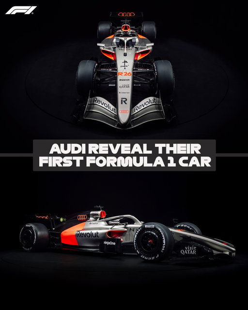 Audi reveal the R26, their first Formula 1 car, ahead of the team’s debut season! 🤩💪

#F1 #Formula1 @audif1