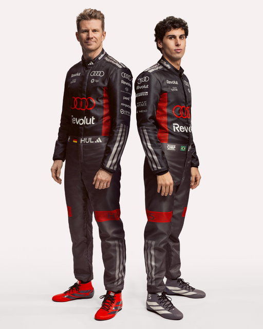 Nico and Gabi suit up in Audi colours for the first time! 🙌✨

#F1 #Formula1