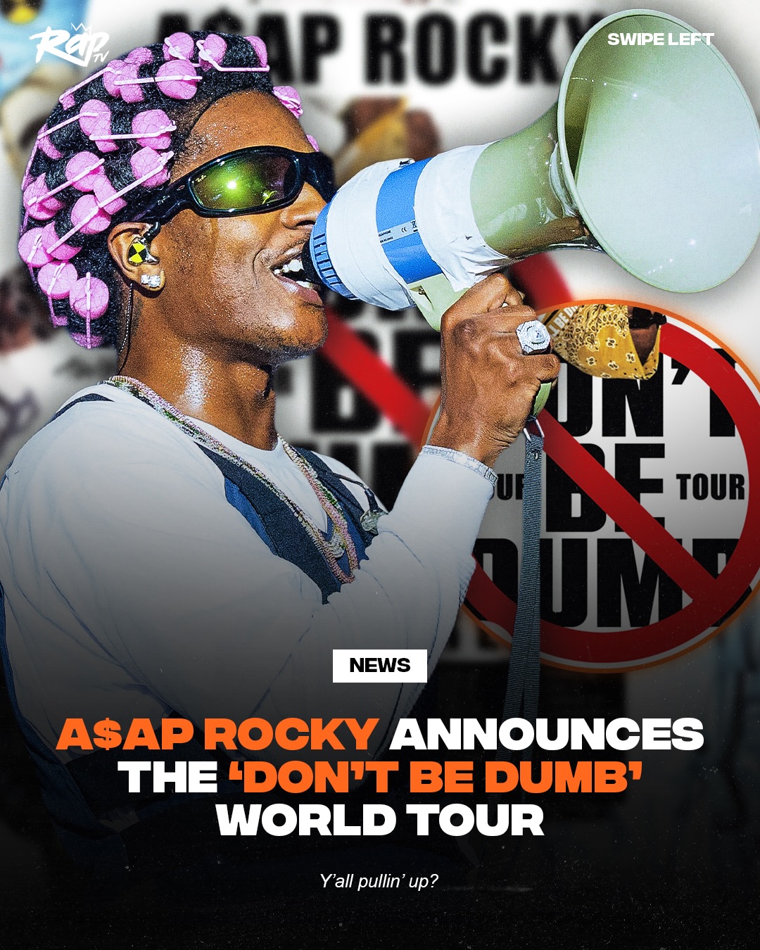 #ASAPRocky announces his ‘Don’t Be Dumb’ world tour‼️🔥

Will y’all be coppin’ tickets⁉️