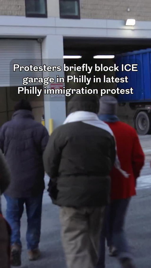 About 30 demonstrators blocked the garage doors at the Philadelphia ICE office on Tuesday morning, saying they intended to stop agency vehicles from going to “terrorize” local residents.

Only one car attempted to leave, and Philadelphia police moved demonstrators aside so it could depart.

No one was arrested.

Organizers with No ICE Philly had pledged to block the garage until they were forcibly removed or arrested, but halted the protest after about two hours. They said they had accomplished their goal, and that the bitterly cold weather was too harsh on demonstrators who are older or who have medical conditions.

The temperature was about 15 degrees when the protest began shortly before 8 a.m.

“All of us here have proven in our song and our prayer that we can slow down the machine of authoritarianism, of fascism, that we can delay the operations that will detain and kidnap and destroy our neighbors, our families, our community,” said the Rev. Jay Bergen, a leader of No ICE Philly and pastor of the Germantown Mennonite Church.

Read more at the link in our bio.

📝 by Jeff Gammage, Ximena Conde, and Rob Tornoe / Staff
📹 by Jenna Miller / Staff