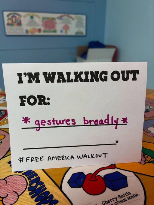 Today, January 20th, the staff at Ben & Jerry’s headquarters are participating in the Free America Walkout to fight for a future that belongs to us all. We invite you to join the movement at @womensmarch at the link in our bio.