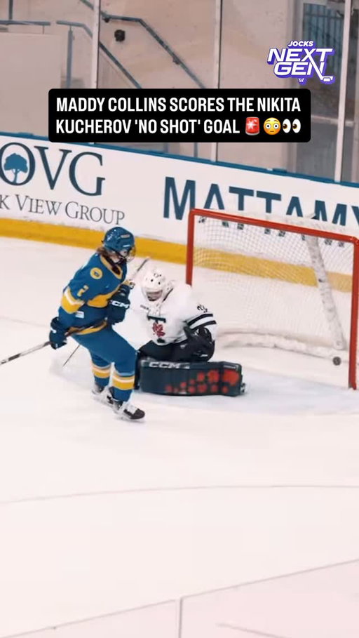 TMU first year defender @maddycolllins_ scores with the insane Nikita Kucherov ‘no shot’ move 🤭🔥🤯

🎥: @creatrjxn