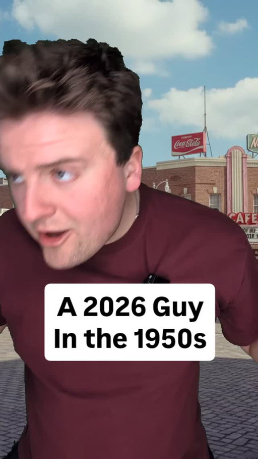 A 2026 Guy in the 1950s

#comedy #funny #1950s #2026 #reels
