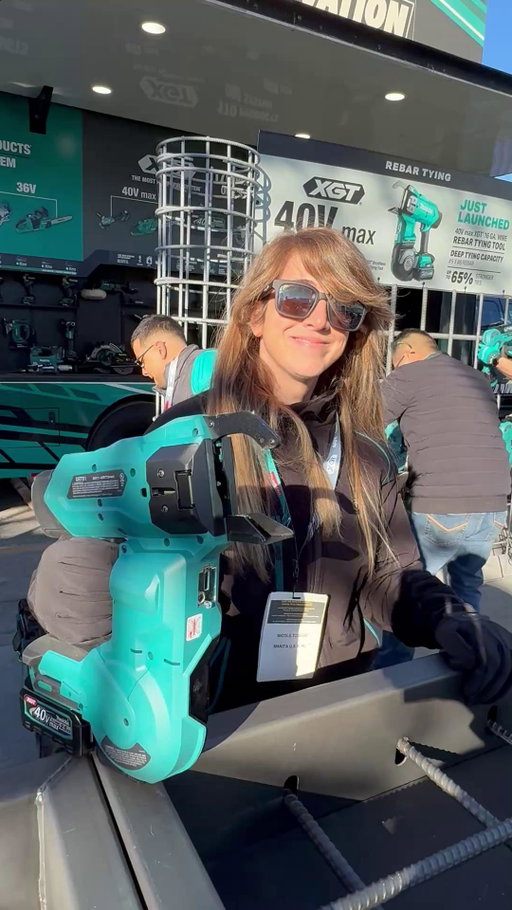 You asked, Makita delivered! The new 40V max XGT® 16 Gauge Rebar Tying Tool (GRT01) Is live at @worldofconcreteshow right now! See what this tool can do for your business! 

#worldofconcreteshow #makitausa #makitatools #makitaxgt #makitalxt #makitawoc2026