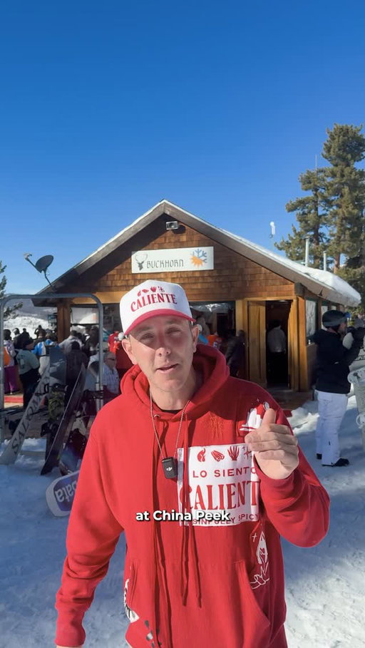 75 HARD (booze) Day 20 mountain edition 🎿⛷️❄️ we’re up at the Buckhorn Bar right next to the ski lift @skichinapeak We built a snow bar and served up Caliente shots all day! 🔥The road to peak health continues! 💪🏼