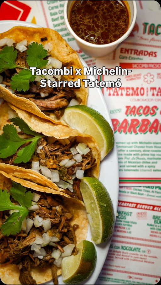 When Michelin-starred food meets affordability 🌮

Tacombi has brought barbacoa from Michelin-starred Tatemó so you can save the trip to Texas and try their barbacoa here in NYC! Marinated in a complex blend of hoja santa, avocado leaf, chile mulato, chile de árbol, and other herbs and spices, this barbacoa is distinguished by the addition of mushroom powder, which lends a savory umami depth. It’s paired with a spicy habanero salsa tatemada—chiles charred on the griddle and balanced with key lime juice and avocado to soften the heat and add brightness. The final touch is a concentrated beef consomé from the slow-cooked meat itself, delivering intense flavor.

#nycfood #nyceats #eatingnyc #taco #nyc