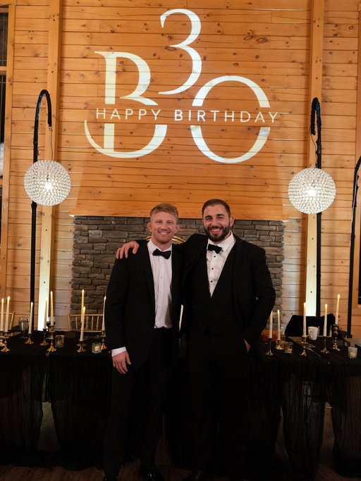 What a special night worthy of my brother @nobickal1. Grateful for all that you’ve done for me and the man that you are. Sorry @maddienickal , @julieecassar and I had to lie to your face for the last 3 months…Here’s to the next 30 together 🤝