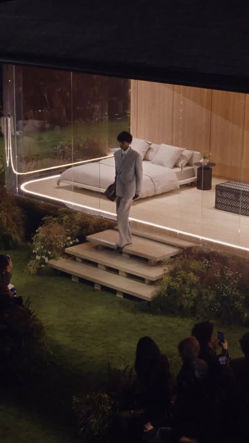 Fall-Winter 2026 Show. Developed by the artisans of Louis Vuitton Studio Homme, TIMELESS TEXTILES reinterprets heritage tailoring with durable functionality — shaping @pharrell’s future dandy through technical excellence, in a silhouette informed by a retro-futuristic elegance. Watch the full show via link in bio.

Featuring the original composition ”Pray For Ya” by John Legend, all music from the show was recorded and produced by Pharrell Williams at the in-house recording studios of the Louis Vuitton headquarters in Paris.

#LVMenFW26 #PharrellWilliams #LouisVuitton