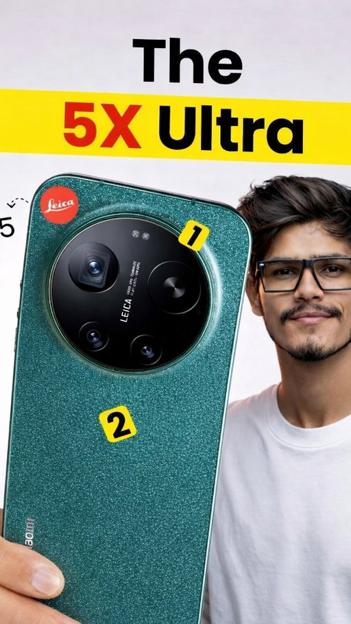 Camera Beast💀⚡️ Xiaomi 17 Ultra🔥
.
.
✅️200MP periscope telephoto camera.
✅️Snapdragon 8 Elite Gen 5.
✅️Large 6.9-inch 120Hz LTPO AMOLED display.
✅️6800mAh battery with 90W wired/50W wireless charging.
✅️HyperOS 3 (Android 16).

Follow for more helpful videos
.
#xiaomi17ultra #review #gadgets #technology #techreels