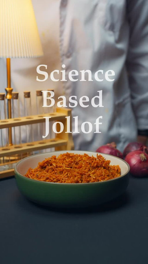 Jollof rice made with science 
.
Jollof rice is one of my favourite dishes and today we will evolve each step using science! 🧪👨‍🔬
.
products used:
@ninjakitchenuk blender
@maggi_uk stock cubes (a must) 
@pottscans  chicken stock in a can, one of my favourites 
.
Full recipe on my Substack! 
https://dumpedlingss.substack.com/p/science-based-jollof-rice-recipe
(Or Comment “Recipe” to be sent a direct link <3) 
.
#jollof #jollofrice #science #african #sciencebased