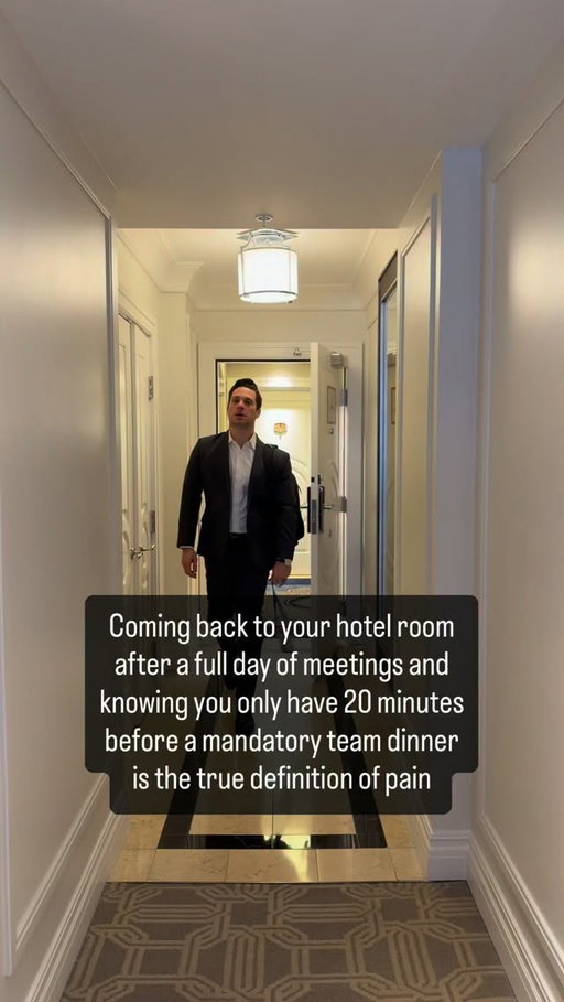 No rest for the weary corporate soldier. #ConferenceSZN #WorkTravel #CorporateLife #StillStaysOutTil2am