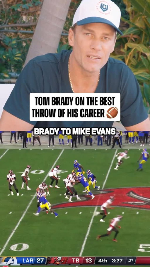 knew right when he threw it 🎯🐐 

(via @tombrady)