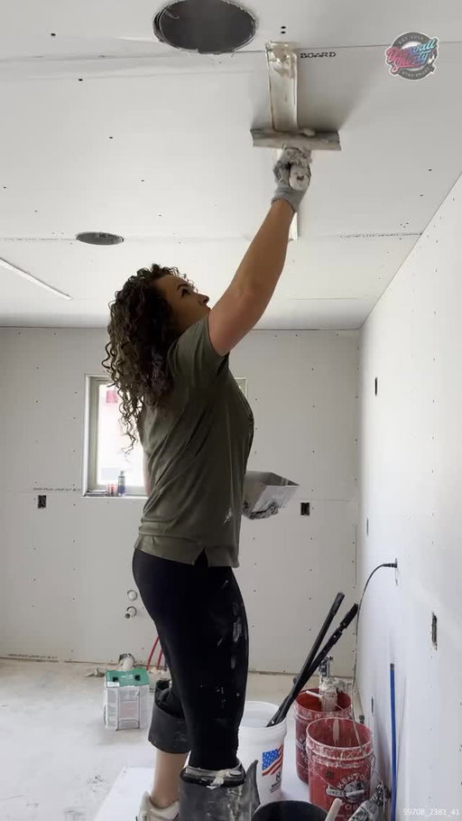 Butts first then on to the flats! Everything has been prefilled and prep to make taping fast and no stopping to fix things. #reel #drywall #explore