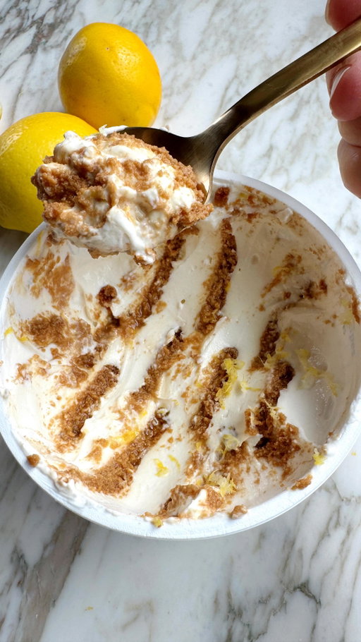 Viral 2 ingredient Japanese cheesecake! With a few more ingredients to give it a lemony zing 🤭

Have you tried this trend yet? I’ve been seeing it everywhere and I couldn’t resist giving it a go!

What I used: 
24 ounces yogurt
10 Biscoff cookies
2 tablespoons maple syrup
1 tablespoon lemon juice
1/2 teaspoon vanilla
Pinch of sea salt
Lemon zest

Combine all ingredients except the biscoff cookies in a large bowl. Put back into the yogurt container and insert the biscoff cookies. Cover and refrigerate for a few hours or overnight. Top with more lemon zest and enjoy! 

#japanesecheesecake #loveandlemons #easydessert