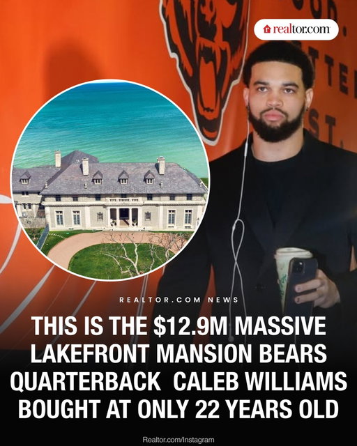 Bears quarterback Caleb Williams bought this $12.9 million mansion in Lake Forest, Illinois at just 22 years old -during his rookie season. 

The three-acre estate features private beach access, a sport court, an indoor synthetic ice rink, and a wood-paneled office with Lake Michigan views. The 6-bedroom, 7-bath home also includes a king-sized master suite, fitness center, game room, and an outdoor infinity pool overlooking the lake.

🤔 Thoughts on his mansion? 

Follow for more NFL real estate! Super Bowl content is coming soon 👀