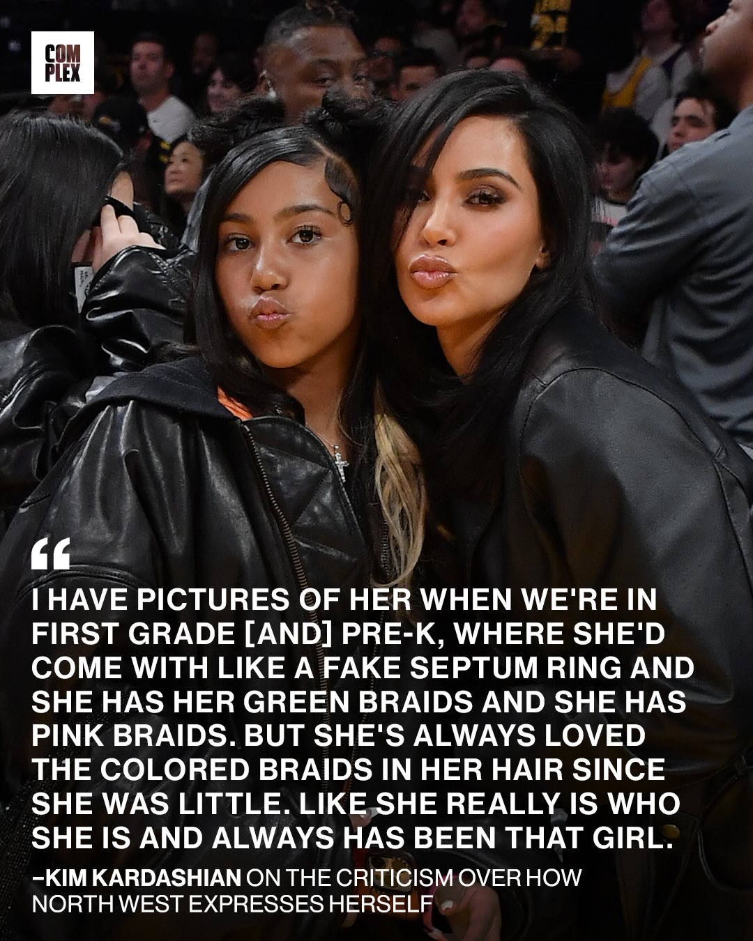 North will forever be that girl 👏

Kim Kardashian discussed her parenting approach during an appearance on Khloé Kardashian’s podcast, where she responded to criticism about how her 12-year-old daughter, North expresses herself.

“Like she really is who she is and always has been that girl”.

[🎥: @khloekardashian ]