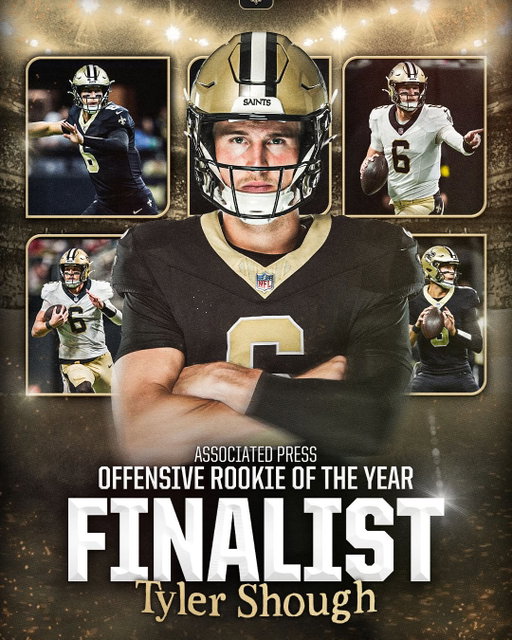 Tyler Shough has been named a finalist for AP Offensive Rookie of the Year 👏