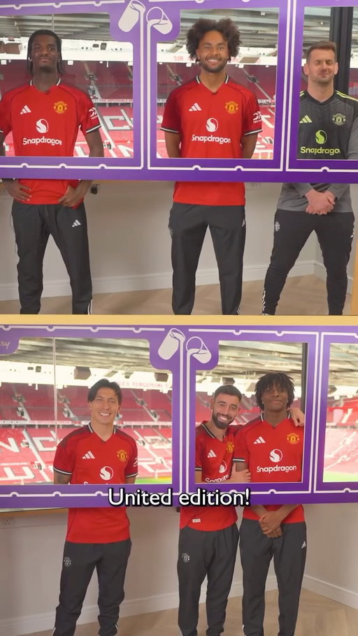 How well do Lisandro Martínez, Bruno Fernandes and Patrick Dorgu know eachother?  Tom Heaton, Ayden Heaven and Josh Zirkzee are also put to the test, all thanks to Cadbury Made to Share, who do you think knows their teammates best?
💜 T&Cs apply.
