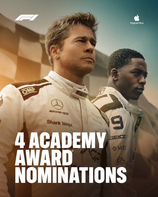 Congratulations to the entire #F1TheMovie team on their Oscar nominations.