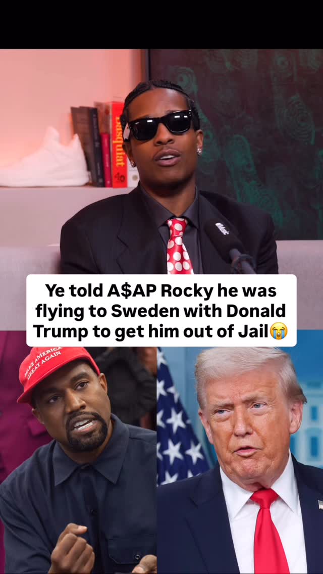 📲Follow @BARS for more content like this

A$AP Rocky revealed for the first time that when he was locked up in Sweden in 2019 following a street altercation, Ye planned to fly out with Donald Trump to get him out 😭

The case quickly became international, with Trump publicly stepping in and speaking with Sweden’s prime minister after pressure from artists and fans. While he couldn’t interfere legally, his involvement brought massive global attention. Rocky was later released and returned to the U.S

🎥: @applemusic / @oldmanebro