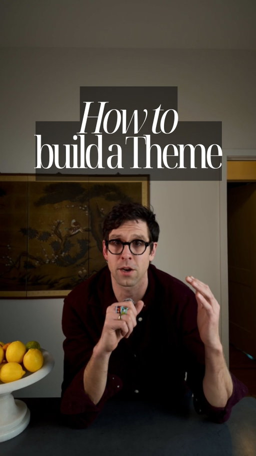 How to create and implement a theme in your space #interiordesign