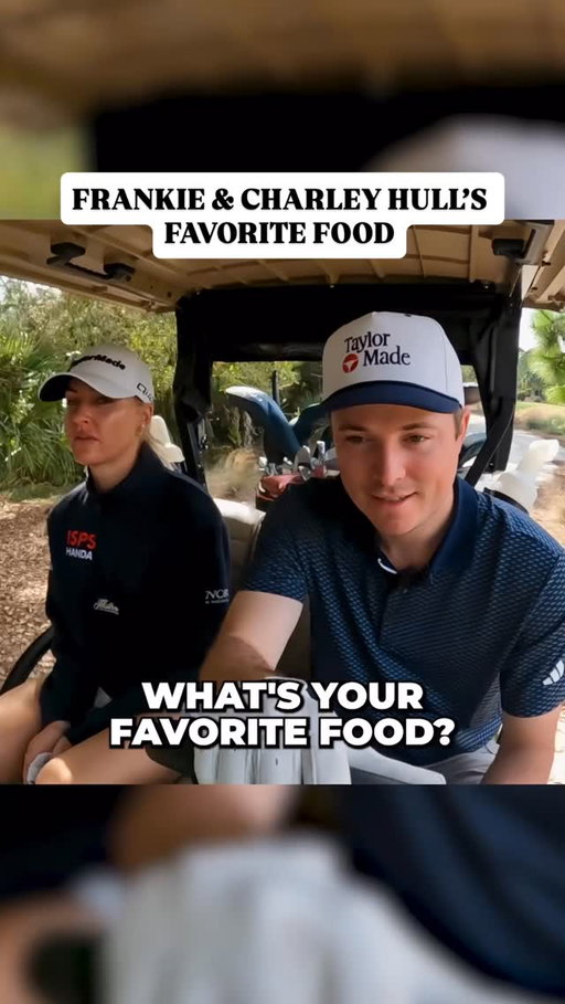 Last year it was darts, this year it’s Dew & deathbed meals. Frankie & Charley Hull are an elite cart cam duo.

New 2v2 Alt Shot with Charley, Nelly Korda, and Trent as their human handicap OUT NOW. @taylormadegolf