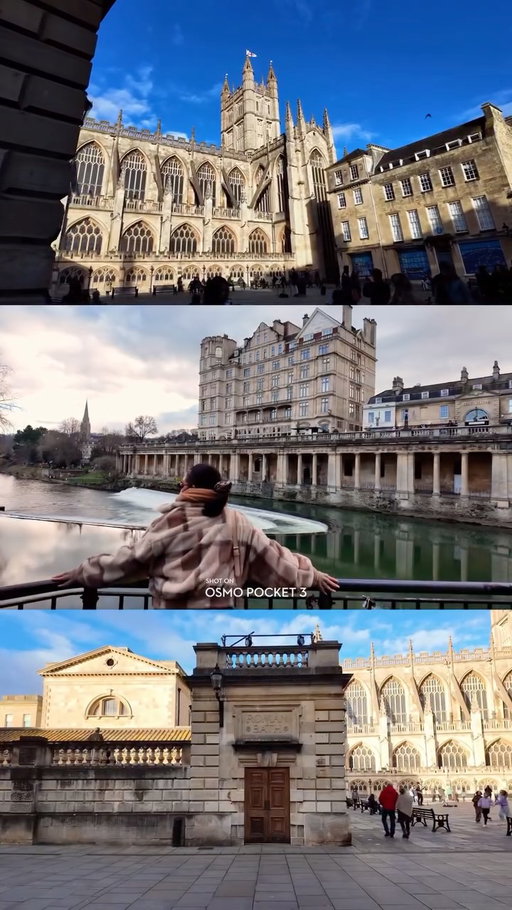 There’s something magical about this city - BATH🤎 

Each street feels like a movie scene🎞️, rich with stories, and the city’s walkability makes sightseeing a dream.

🤎If you’re planning a visit, these are the spots you really shouldn’t miss:

- Jane Austen Centre 
- Thermae Bath Spa 
- Prior Park 
- Bath Abbey 
- Pulteney Bridge 
- The Roman Baths 
- Royal Crescent 
- The Circus 
- Holburne Museum 
- Sally Lunn’s Eating House 

📹Captured on the DJI Osmo Pocket 3 – this tiny camera quietly exceeded my expectations with how smooth and cinematic the footage turned out. ( Check my LINKS 🔗  if you’d like to get one too) 

ad 
____________ 
#OsmoPocket3 #pocketcamera #dji #bath #cinematicvideo