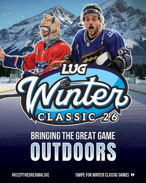 INTRODUCING LUG WINTER CLASSIC❄️ Outdoor hockey at its purest. 

#college #hockey