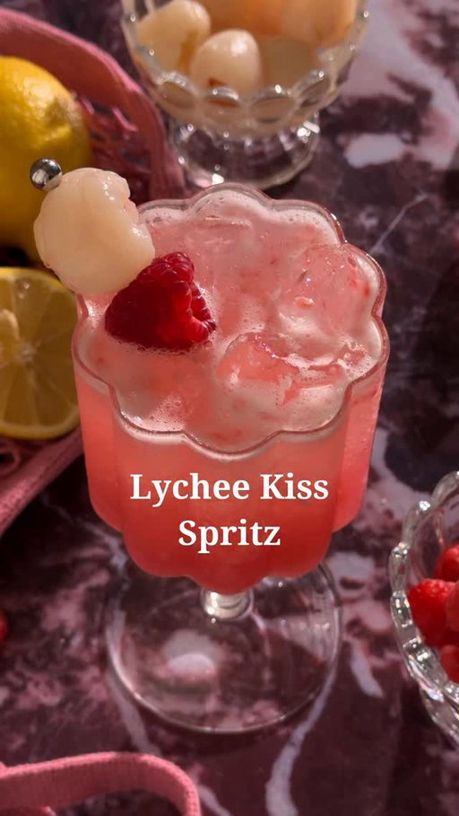 Cupid called he wants his Lychee Kiss Spritz back 💕

6 raspberries 
2 lychees 
.5 oz fresh lemon juice 
.25 oz simple syrup 
1.5 oz lychee syrup (from the canned lychees)
1.5 oz gin (I used @empress1908gin)
2-3 oz prosecco 
Raspberry and lychee for garnish 

In a cocktail shaker, combine raspberries, lychees, lemon juice, and simple syrup. Muddle to release the fruit’s juice. Add lychee syrup and gin, then shake with ice. Strain into a glass filled with ice and top with prosecco. Garnish with a raspberry and lychee.

#cocktailrecipes #valentinesday #valentinescocktails #valentinesdrinks #galentines #girlsnight #drinksforthegirls #galentinesday❤️