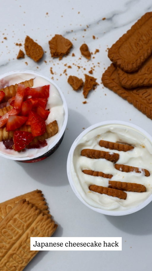 Trying the viral Japanese cheesecake hack… and honestly? YES.
Here’s the easiest version: Take a pot of Greek yogurt, slot in Biscoff biscuits, and pop it in the fridge overnight. That’s it. That’s the whole hack.
And the best part?There are SO many variations you can do - your imagination can go wild. I tried adding Arnott’s Scotch Fingers to strawberry Greek yogurt and topping it with fresh strawberries. And it was actually unreal.
Now, I’m an absolute cheesecake FIEND. Like obsessed is an understatement. So anyone out there claiming this is “real cheesecake”… can get fucked. 😂 But it’s a great alternative, because it’s bloody delicious, a much lower cal alternative, and so easy to make.
In fact… we’ve just polished these off and I’ve already made more. So yeah. My rating? 10/10.
Would you try it? 🤍🍓🧁