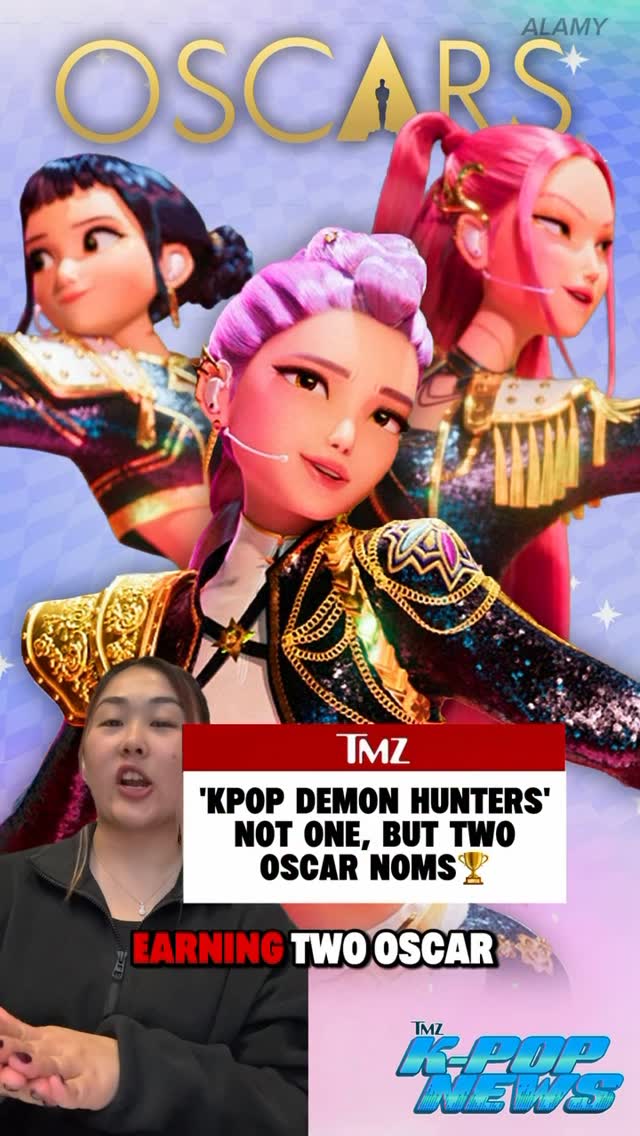 “KPop Demon Hunters” is continuing its “Takedown” on the awards season. The massive movie has now earned Oscar nods for Best Animated Feature & Best Original Song for “Golden.” 🏆

DETAILS AT LINK IN BIO 🔗