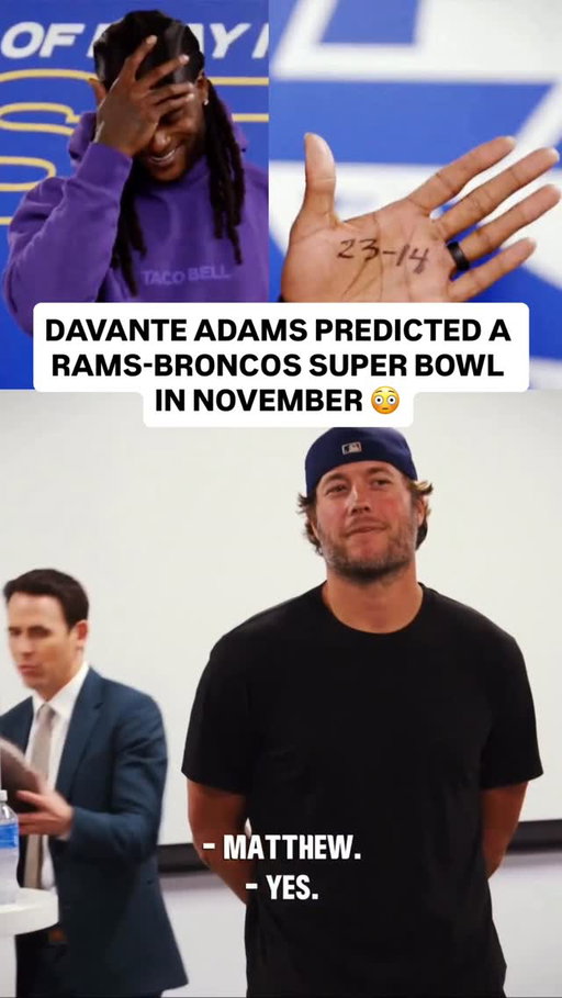 Is Davante Adams’ Super Bowl prediction about to come true?! 🤯