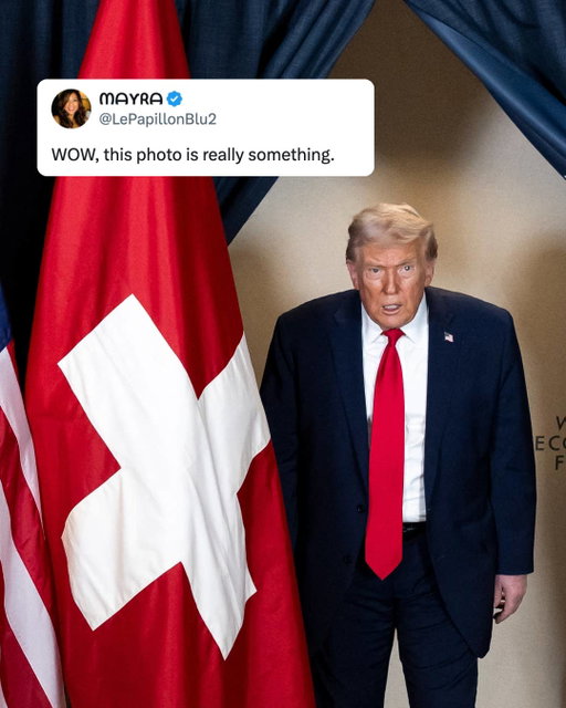 This week, President Donald Trump is at Davos, Switzerland, for the World Economic Forum. In addition to seemingly mixing up Iceland and Greenland multiple times and the new mystery spot on his left hand, now this photo of Trump at the event is making the rounds online because people can't help but notice something about the way the president looks. Read more at the link in bio 🔗

📷: Getty Images / LePapillonBlu2, covie_93, USA_Polling, WPhillyTurkey, beardedphotog24 via X
