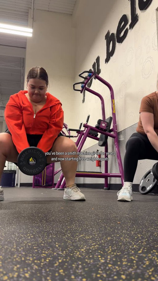 next it will be barbell squats 🏋️‍♀️ #planetfitnessfriend @planetfitness ambassador