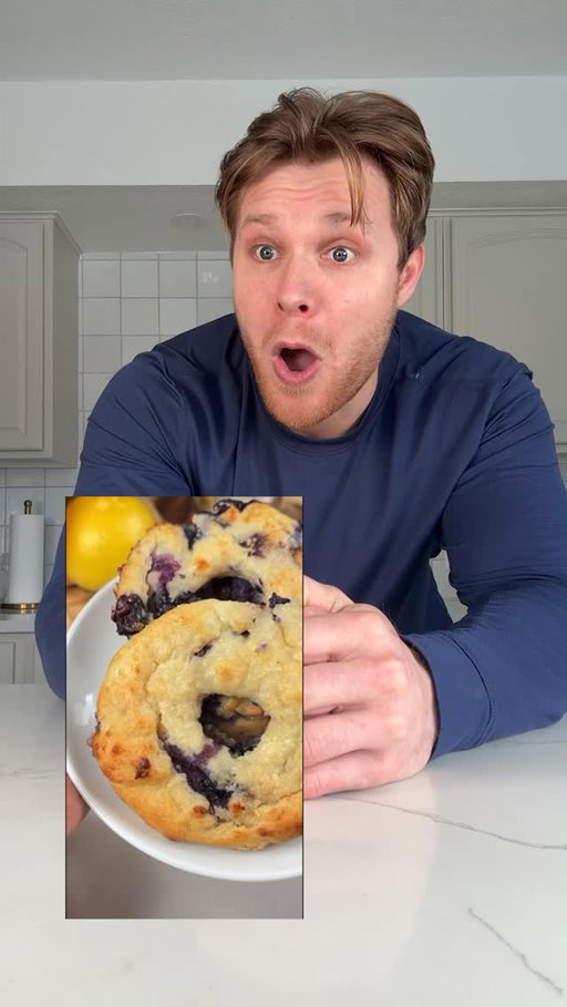 3 Ingredient Healthy Blueberry Donuts?!