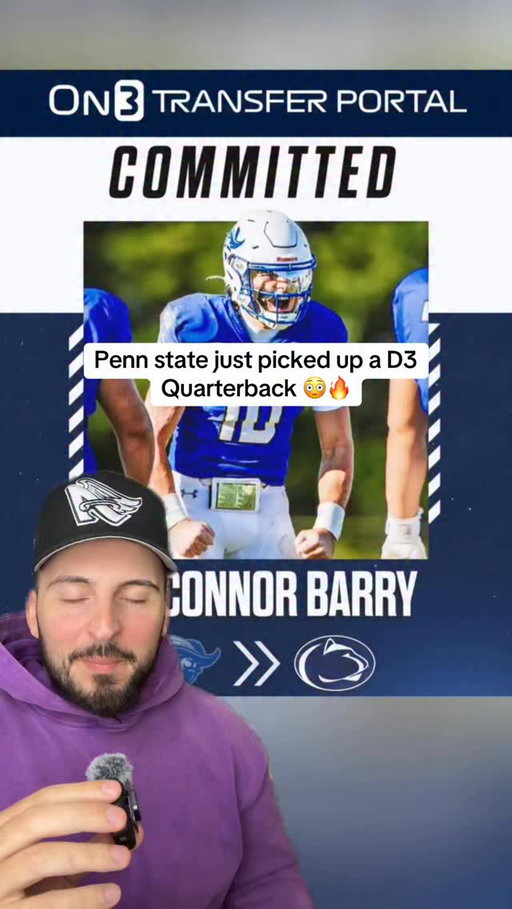 Penn state just picked up a Division 3 Quarterback 😳🔥

#collegefootball #d1football #football