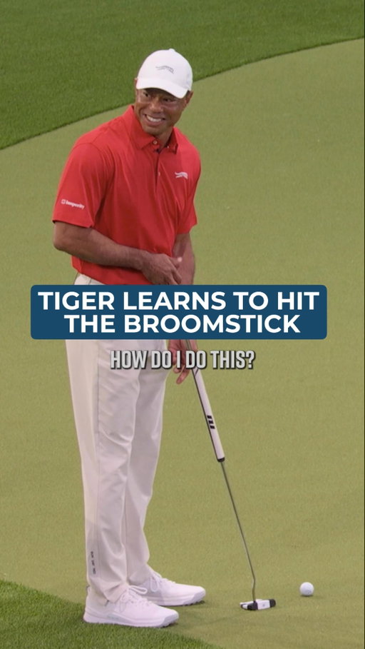 Akshay teaching Tiger how to hit the broomstick 😂