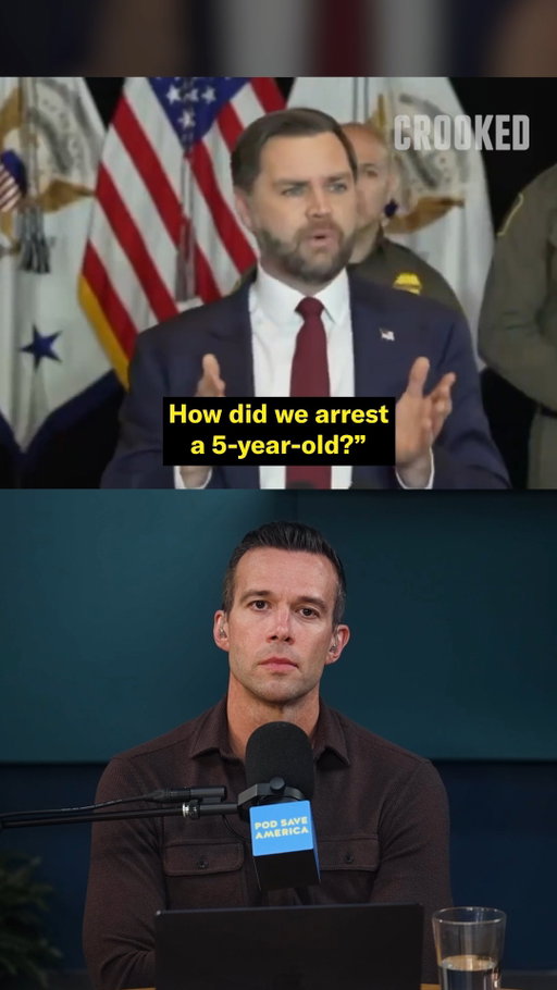JD Vance is justifying ICE’s arrest of a 5-year-old boy. That’s where we are.