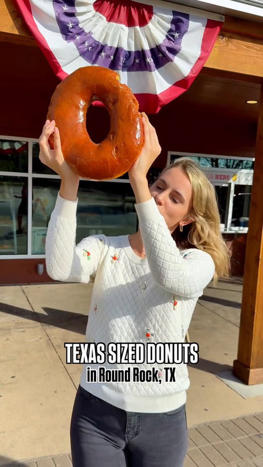 TEXAS SIZED DONUTS! 🍩🤠

@roundrockdonuts has been serving up donuts since 1926 and is still family owned today. Their famous yellow donuts aren’t made with food coloring. That signature color comes from fresh egg yolks in the dough, giving them a richer flavor and that iconic golden look! Customers line up around the building to get their hands on them for a good reason… 🤤

They also have HUGE cinnamon rolls, plus cakes, cookies, kolaches, coffee, and more!

📍 106 W. Liberty Avenue, Round Rock, TX
📍 1614 E. Whitestone Blvd, Cedar Park, TX

#donuts #donutshop #texassized #roundrockdonuts #texas #visittexas #igtexas #texastodo #texasthings #texasblogger #roundrocktx