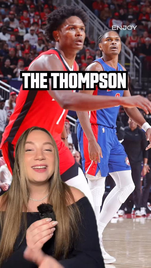 The Thompson twins turned their childhood dreams into reality. Watch their fifth matchup TONIGHT for NBA Rivals Week 🤞 @iso.maddy