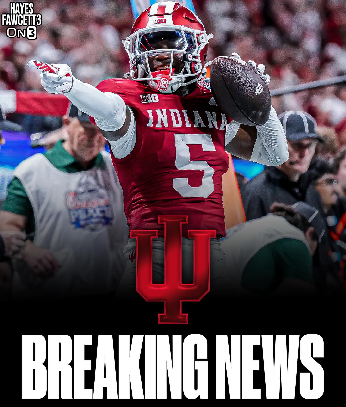 Indiana CB D’Angelo Ponds is declaring for the NFL Draft, he tells @On3

Through 3 seasons he’s totaled 167 tackles, 31 PD, 7 INT, and 1 forced fumble

Ponds is a 2x All-American, 2x All-Big Ten selection, and was an On3 True Freshman All-American in 2023