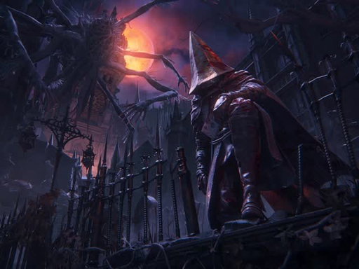 Paleblood_Sky.xvni 
Madmen toil surreptitiously in rituals to beckon the moon.
I hope I did this masterpiece justice. 
.
.
.
#3danimation #3dart #blender3d #bloodborne #fromsoftware