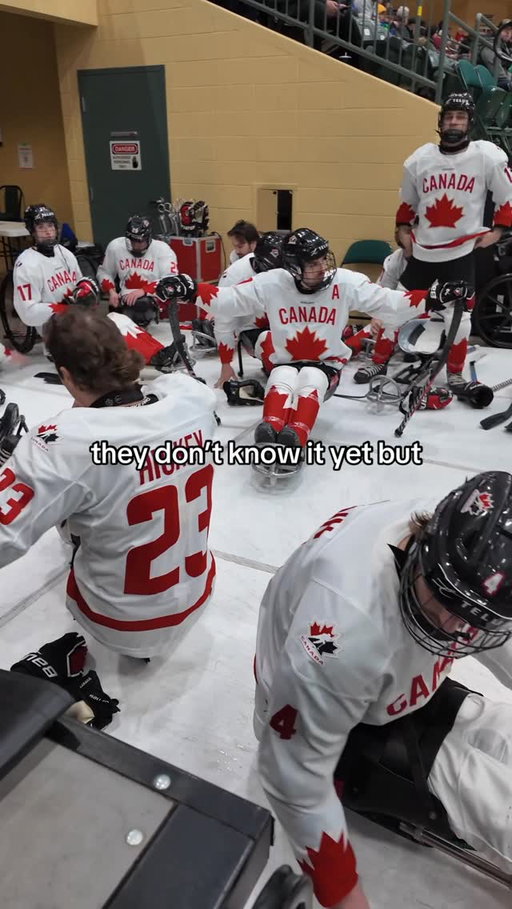 Para hockey. Canada. Milano Cortina 2026. 🥹🥹🥹

#Paralympics I @milanocortina2026