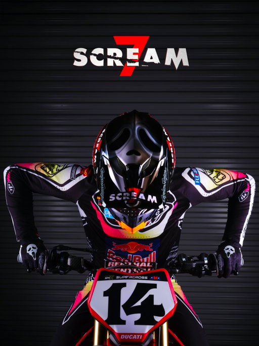 LEGENDS DON’T DISAPPEAR

Ghostface remains horror’s most enduring icon, reborn through Troy Lee Designs paintshop and taking to the track for Anaheim 2. 
Only in Theatres February 27. 
Watch Trailer Now : screammovie.com
#Scream7