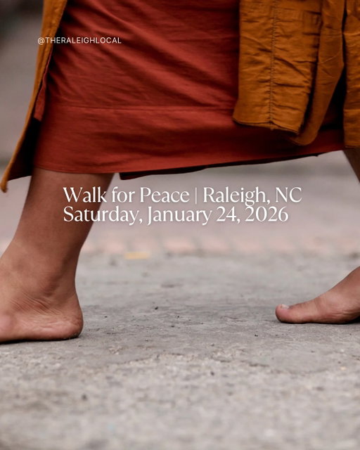 🤍 Walk for Peace | Raleigh, NC 🤍
📍 Saturday, January 24, 2026

Raleigh friends — you’re invited to a peaceful walk rooted in unity, mindfulness, and compassion.

This gathering is open to everyone. Whether you join for a few steps or the full walk, your presence matters.

🕊 Walk Details
🕑 2:00 PM
📍 Start: Greg Poole Jr. All Faiths Chapel
🚶‍♀️ Walk together to the NC State Capitol

🕊 Peace Gathering
🕞 3:30 PM
📍 North Carolina State Capitol

Come walk, reflect, and stand together in loving-kindness. May we move through our city — and our lives — with more peace. 🤍

✨ Save this, share it, and come as you are.

#WalkForPeace #PeaceWalk #RaleighNC #Community #Mindfulness Compassion